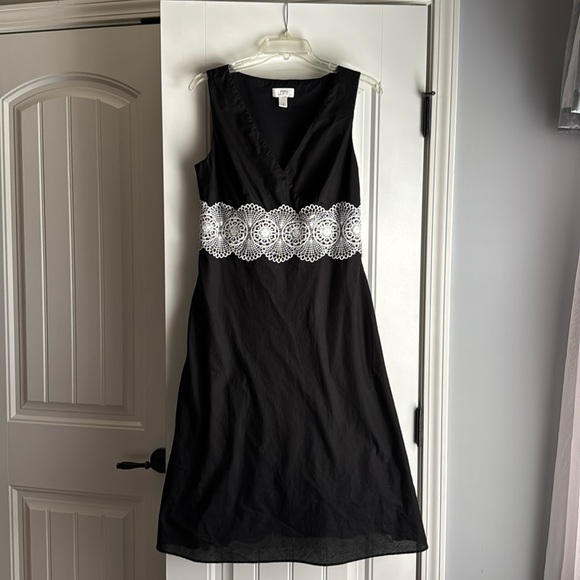 Loft black with white lace dress - Picture 1 of 5